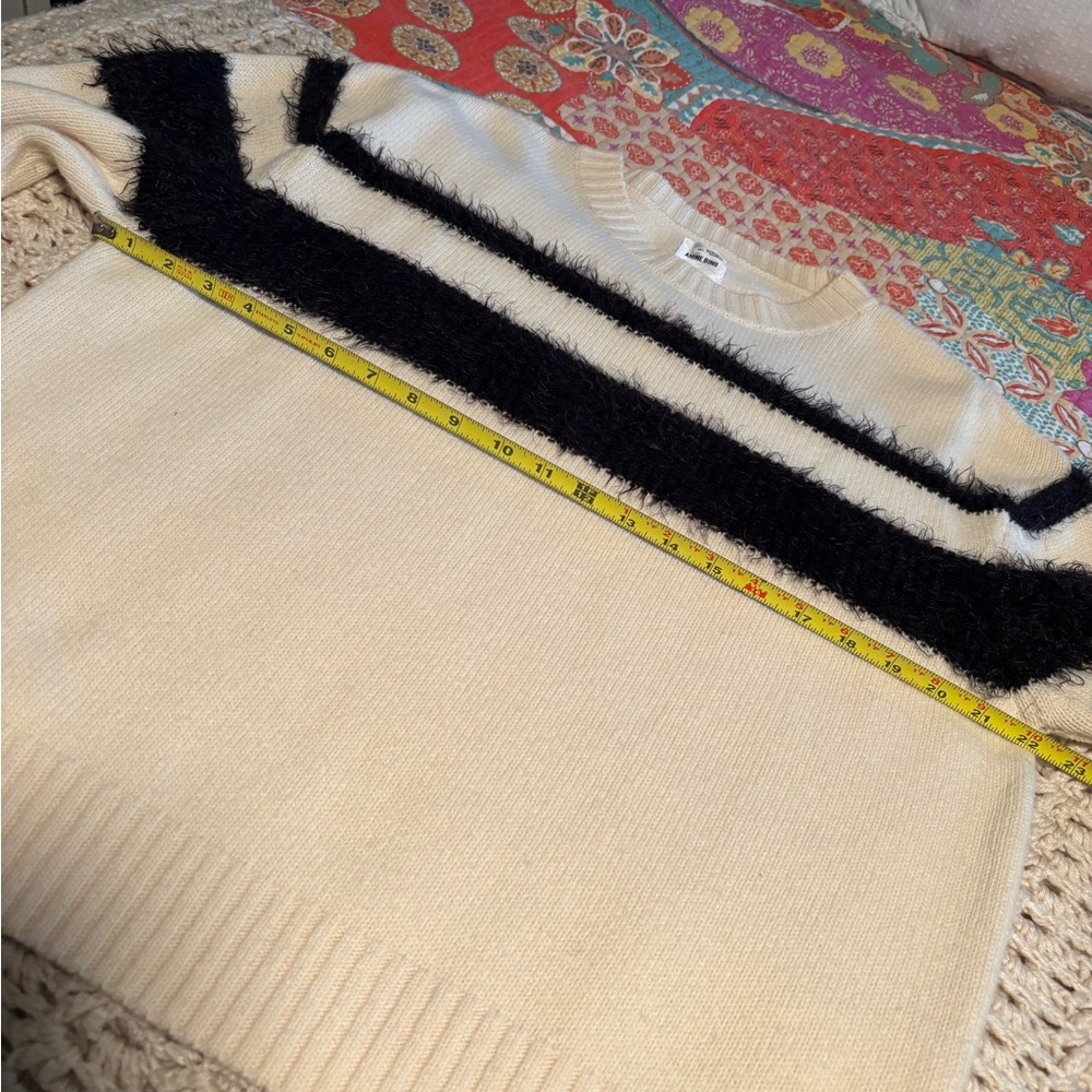 Anine Bing Cream and Black Striped Sweater 80% Wool - Picture 7 of 10